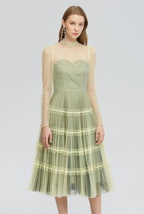 一線(xiàn)大牌女裝貨源水言大擺連衣裙